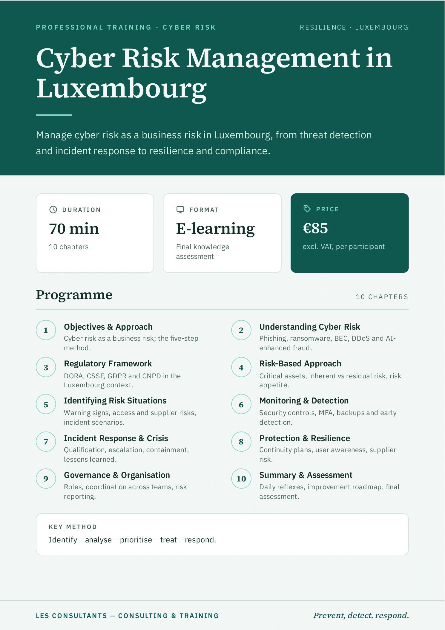 Cyber Risk Management in Luxembourg
