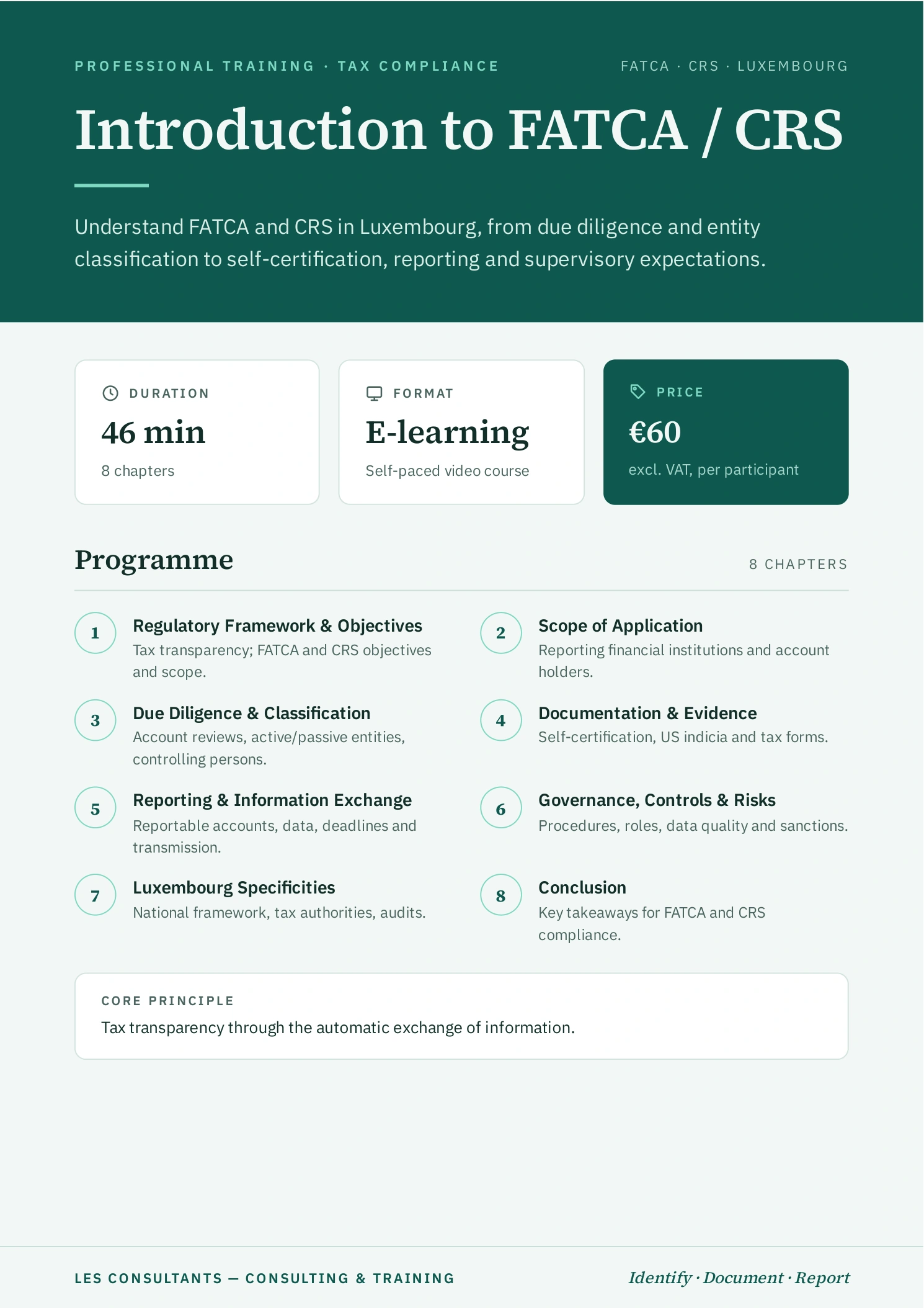 Introduction to FATCA / CRS